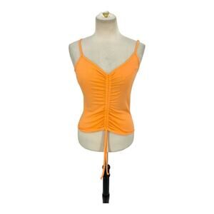 Freshman 1996 Orange Front Cinch Tank Top Size Medium NWOT